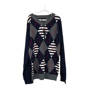 NWT Little Marc Jacobs Kid's Wool Alpaca Argyle‎ Sweater Size 12+